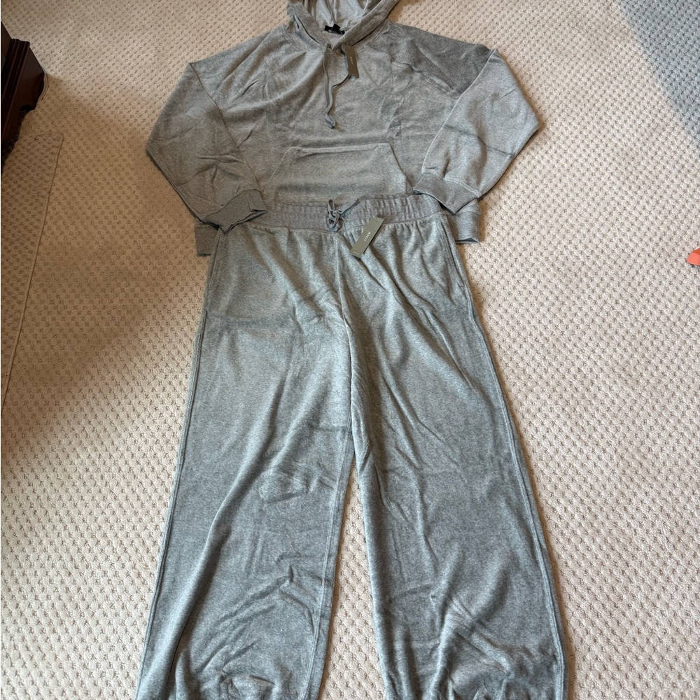 J. Crew Heather Gray Lounge Set